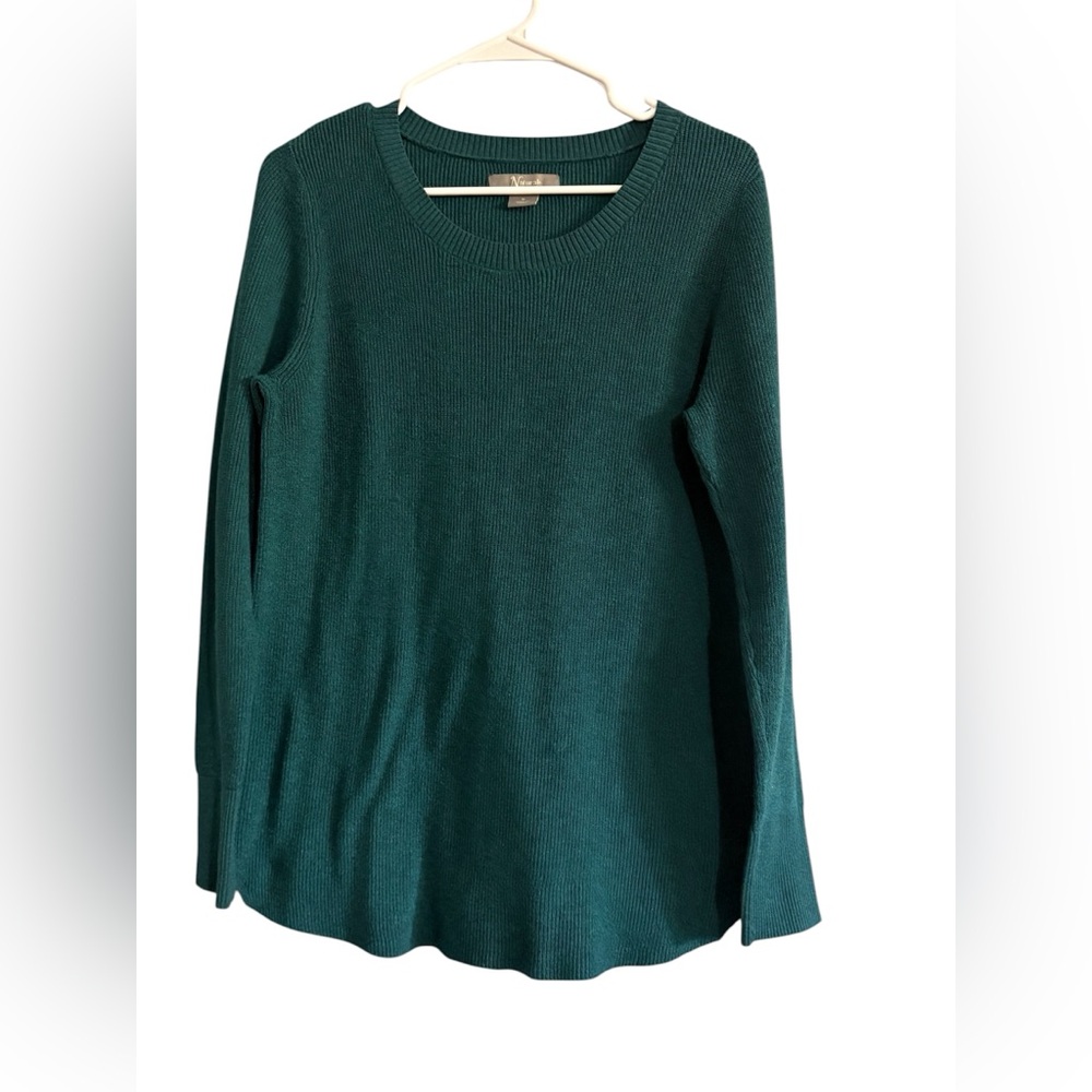 Natural Reflections Dark Teal Crewneck Sweater